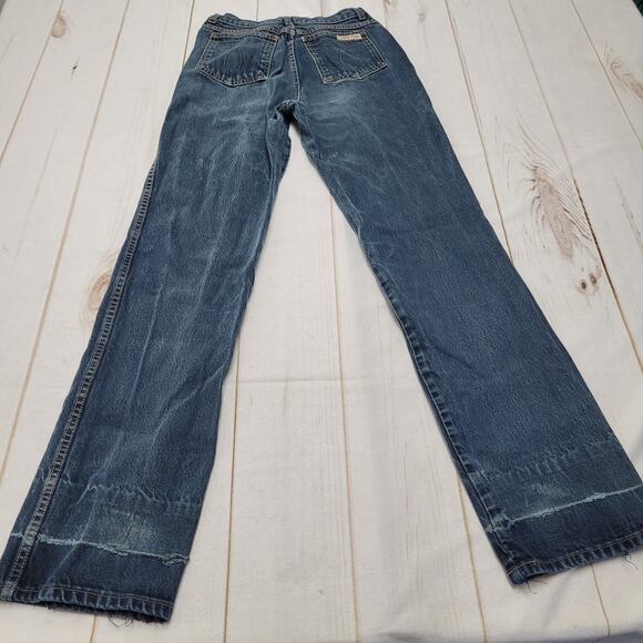 Vintage 70s 80s Calvin Klein high rise straight leg jeans distressed destroyed - Picture 9 of 13